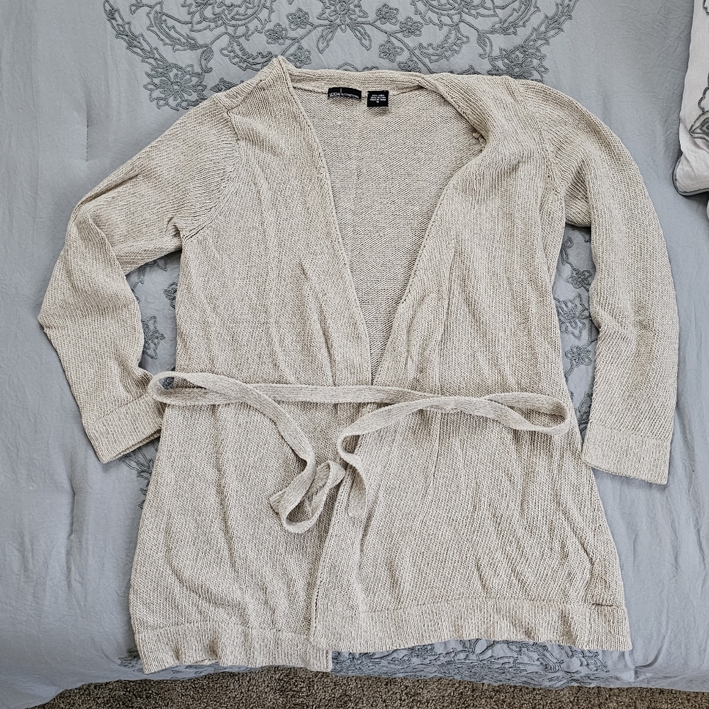 Moda International Cardigan with Tie. Sz S